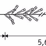 Karácsonyi fényfüzér időzíthető 768Led IP44 meleg fehér 560cm - LUCA LIGHTING  thumbnail 4