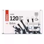 LED karácsonyi fényfüzér, 8,4 m, 3x AA, kültéri és beltéri, hideg fehér, időzítő thumbnail 6