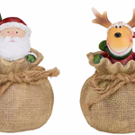 ARTICASA Xmas figure in bag 2as Ø8x13cm 100gr PR BC - 