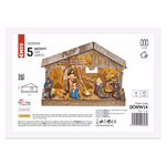 LED karácsonyi betlehem, fa, 19 cm, 3x AA, beltéri, meleg fehér, időzítő thumbnail 3