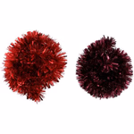 ARTICASA Xmas tinsel red/marsala 2as Ø15cmx2m 110gr PL HC -  thumbnail 2