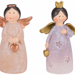 ARTICASA Xmas figure Angels Pendant 2as Ø5,5x14cm 119gr PR HT -  thumbnail 1