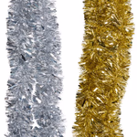 ARTICASA Xmas tinsel silver/gold 2as Ø15cmx2m 110gr PL HC -  thumbnail 1