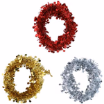 ARTICASA Xmas tinsel roll 3.5cmx3m 3as (8)/silver(8)/gold(8) -  thumbnail 2