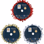 ARTICASA Xmas tinsel roll 3.5cmx3m 3as (8)/silver(8)/gold(8) -  thumbnail 1