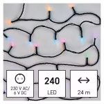 GoSmart LED karácsonyi fényfüzér, 24m, kültéri és beltéri, RGB, programokkal, időz,wifivel thumbnail 2