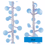 LED fényfüzér, cseresznye – golyók 2,5 cm, 4 m, kültéri és beltéri, kék, időzítő thumbnail 4