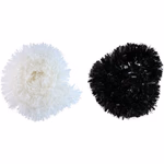 ARTICASA Xmas tinsel white/black 2as Ø15cmx2m 110gr PL HC -  thumbnail 2