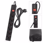 EMOS Túlfeszültségvédő 6 aljzat, 3 m, fekete thumbnail 4