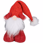 ARTICASA Xmas gnome red/grey 2as 16x12x23cm 119gr PES PVC Chemical Fiber HT thumbnail 3