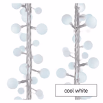 LED fényfüzér, cseresznye – golyók 2,5 cm, 4 m, kültéri és beltéri, hideg fehér, időzítő thumbnail 4