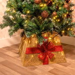 GRUNDIG Karácsonyfa szoknya 40LED 45x45x27,5cm 3xAA (elemet nem tartalmaz) thumbnail 3