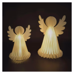 Karácsonyi papír angyalok állvánnyal, 2 db, 28/38 cm, belső thumbnail 4