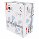 LED fényfüzér, cseresznye – golyók 2,5 cm, 4 m, kültéri és beltéri, hideg fehér, időzítő thumbnail 7