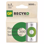 GP ReCyko NiMH újratölthető elem HR20 (D) 3000mAh 2db. 1000+ töltési ciklus thumbnail 2