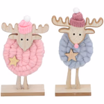 ARTICASA Xmas wood sheep 2as 8,5x5x21cm 110gr CT WD BC thumbnail 2