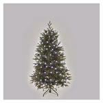 LED karácsonyi fényfüzér, cseresznye – golyók, 20 m, kültéri és beltéri, hideg fehér, időz thumbnail 3