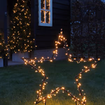 Karácsonyi szillag leszúrható 150Led időzítős meleg fehér 60x73cm - LUCA LIGHTING  thumbnail 3