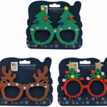 ARTICASA Xmas glasses 3as 15cm 15x12x1cm 22gr PP HC -  thumbnail 1