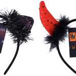 ARTICASA Headband cat devil 2as Hallow 20x3x18cm 20gr PES HT