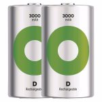 GP ReCyko NiMH újratölthető elem HR20 (D) 3000mAh 2db. 1000+ töltési ciklus thumbnail 1
