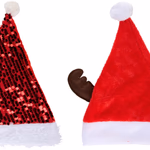 ARTICASA Xmas hat deer/sequin 2as 37,5x2,5x45cm 53gr PES HT - 
