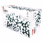 LED karácsonyi fényfüzér, cseresznye – golyók, 48 m, kültéri és beltéri, hideg fehér, időz thumbnail 7