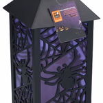 ARTICASA Halloween lantern with LED can Hallow 14x14x31cm 620gr PP HT exclb3xAAA - 