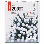 LED karácsonyi fényfüzér, cseresznye – golyók, 20 m, kültéri s beltéri, hideg fehér, progr thumbnail 6