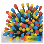 LED karácsonyi fényfüzér, cseresznye – golyók, 8 m, kültéri és beltéri, többszínű, időzítő thumbnail 4