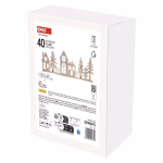 LED dekoráció, fa - falusi, 60 cm, 2x AA, meleg fehér, időzítő thumbnail 2