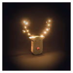 LED dekoráció, fa -rénszarvas, 16 cm, 2x AAA, beltéri, meleg fehér, időzítő thumbnail 5