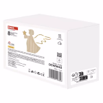 LED dekoráció, fa -angyal, 13 cm, 2x AAA, beltéri, meleg fehér, időzítő thumbnail 2