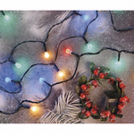 LED karácsonyi fényfüzér, cseresznye – golyók, 20 m, kültéri és beltéri, többszínű, időz. thumbnail 9