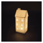 LED keramička kućica, 16 cm, 1x CR2032, unutarnja, toplo bijela, timer thumbnail 5