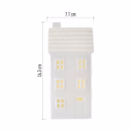 LED keramička kućica, 16 cm, 1x CR2032, unutarnja, toplo bijela, timer thumbnail 3