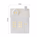 LED keramička kućica, 18 cm, 1x CR2032, unutarnja, toplo bijela, timer thumbnail 3