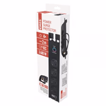 EMOS túlfeszültségvédő 4 aljlzat 2méter, 1800J, fekete thumbnail 3