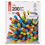 LED karácsonyi fényfüzér, cseresznye – golyók, 20 m, kültéri és beltéri, többszínű, progr. thumbnail 6