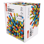 LED karácsonyi fényfüzér, cseresznye – golyók, 20 m, kültéri és beltéri, többszínű, progr. thumbnail 7