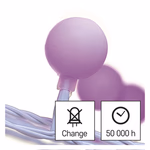 LED fényfüzér, cseresznye – golyók 2,5 cm, 4 m, kültéri és beltéri, rózsaszínű, időzítő thumbnail 8