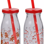 ALPINA Kulacs szívószállal karácsonyi mintás 250ml 2 féle