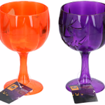 ARTICASA Halloween wine goblet 2as Hallow Ø10x18cm 150gr PS HT