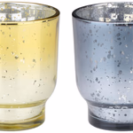 ARTICASA Xmas candle holder ⌀7.3cm 2as ⌀7,3x8,5cm 175gr GL BC thumbnail 1