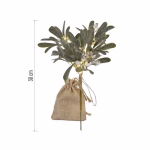 LED dekoráció - fagyöngyág, 2x AA, meleg fehér, időzítő thumbnail 2