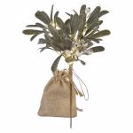 LED dekoráció - fagyöngyág, 2x AA, meleg fehér, időzítő thumbnail 1