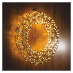 LED karácsonyi koszorú, 480 LED, külső és belső, meleg fehér thumbnail 4