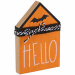 ARTICASA Halloween house deco 4as Hallow 8.5x1,5x12.7cm 100gr MDF/BURLAP BC thumbnail 4