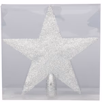 ARTICASA Xmas tree top 20cm 3as 3clr red/silver/gold PET - 