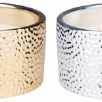 ARTICASA Xmas ceramic candles 2as Ø14xh7cm 816gr CE WX BC -  thumbnail 1